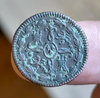 Moneda 2 Maravedís 1849 Fernando VII.