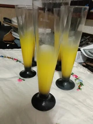 Juego 5 Vasos Altos Decorativos