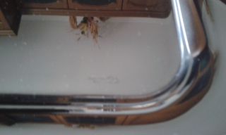 Vassoio Sambonet in acciaio e inserti rame argento