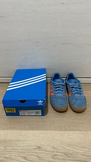 Adidas Gazelle Azul Naranja Talla 40