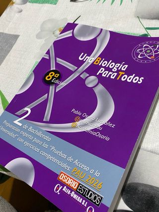 Biología 2º Bachillerato – PAU 2026 . 8ª Edición.