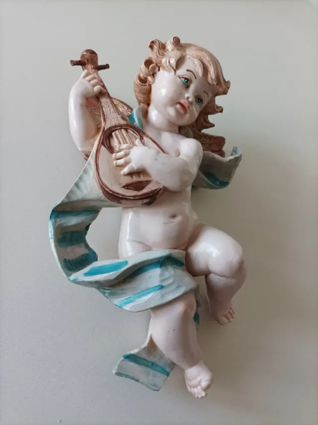Figura Fontanini Angelo con Liuto