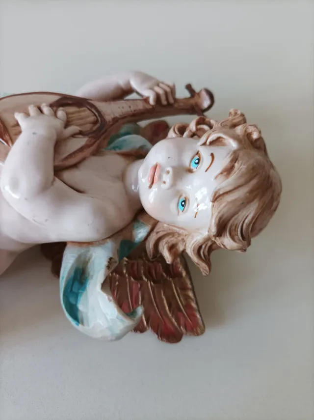 Figura Fontanini Angelo con Liuto