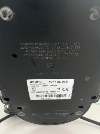 Cafetera Nespresso Krups Negra