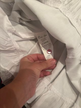 Vestido niña floral rojo y gris