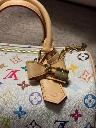 Bolso Speedy Murakami Multicolor Blanco