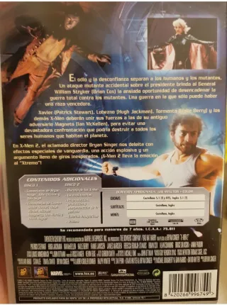 Pack Saga DVD X-Men 1 y 2
