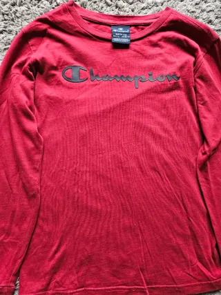 Camiseta Champion Roja Manga Larga