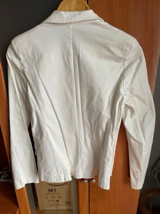 Blazer blanco entallado