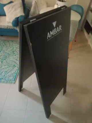 Pizarra doble cara de pie tiza perfecto estado