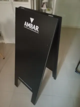 Pizarra doble cara de pie tiza perfecto estado