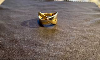 Anillo Oro 18k Entrelazado