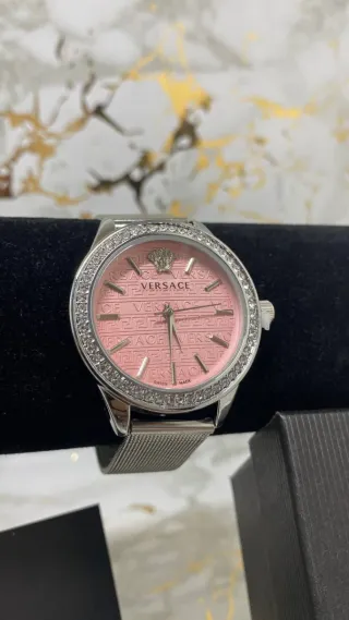 Reloj Versace Rosa con Caja, Montre