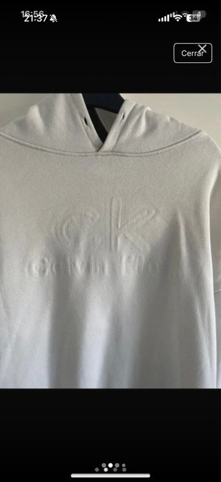 Sudadera Calvin Klein Blanca