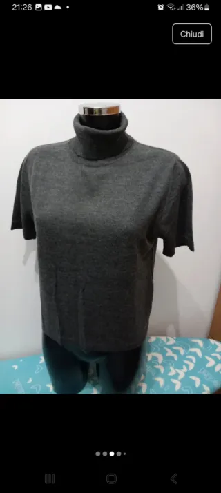 Maglioncino OVS grigio manica corta donna