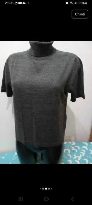 Maglioncino OVS grigio manica corta donna