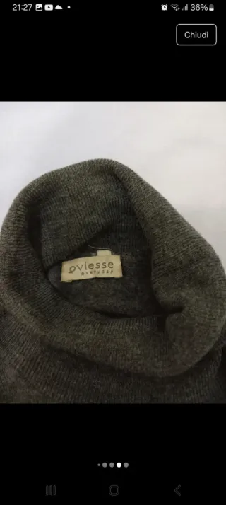 Maglioncino OVS grigio manica corta donna