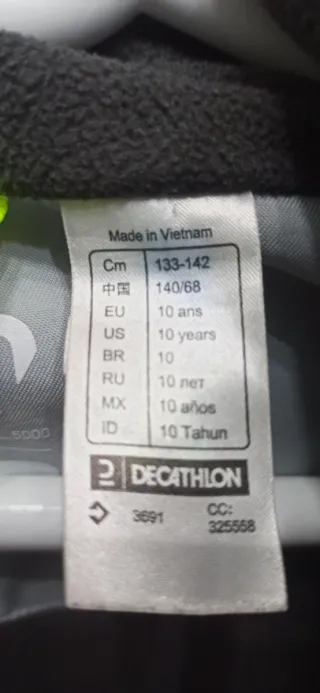 Cazadora nieve Wedze 140/10 años