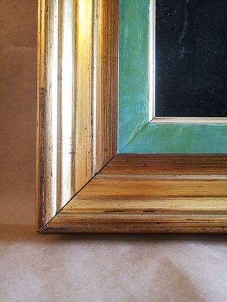 Cavalli selvaggi – dipinto con cornice oro