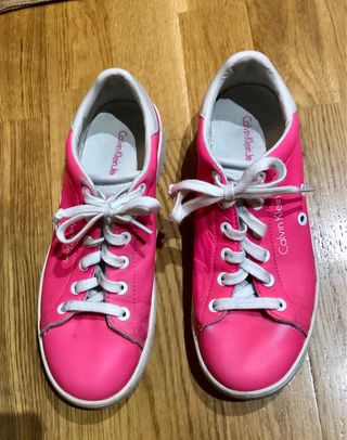 Sneakers Cuero Fucsia Calvin Klein