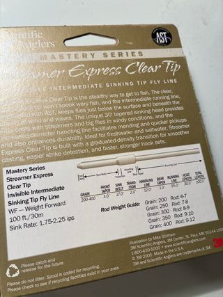 Línea pesca a mosca Scientific Anglers Mastery 3M