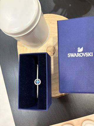 Pulsera Swarovski Azul y Plateada