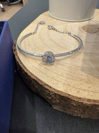 Pulsera Swarovski Azul y Plateada