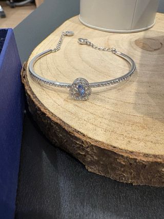 Pulsera Swarovski Azul y Plateada