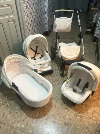 Trio Nataly Polipiel Blanco Mundi Bebé