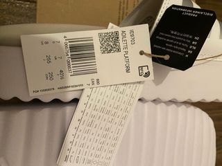 Chanclas Adidas plataforma blancas talla 40