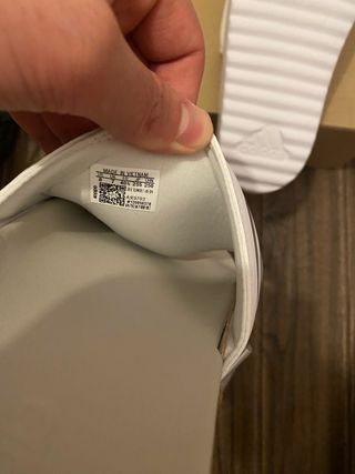 Chanclas Adidas plataforma blancas talla 40