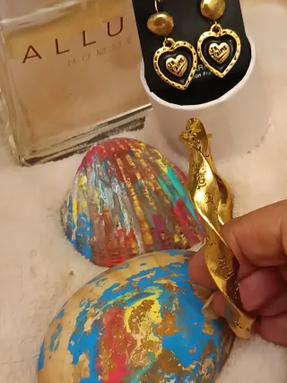 Pendientes y Pulsera Kookai Dorados