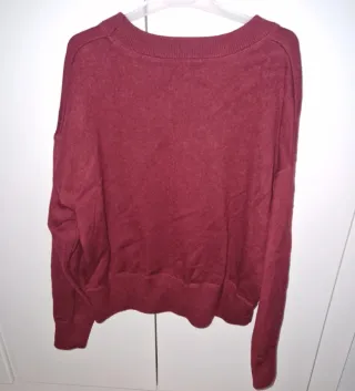 Sudadera Zara burdeos