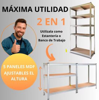 Estantería Metálica Galvanizada 875 Kg Nueva