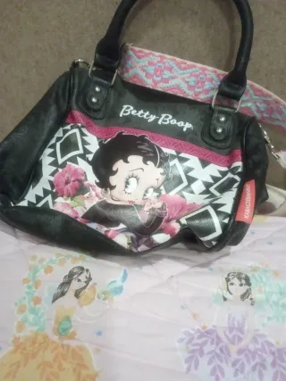 Bolso Betty Boop Negro y Rosa