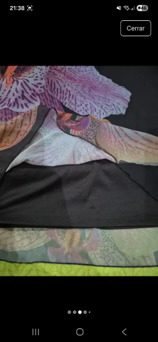 Falda larga flores L Stradivarius