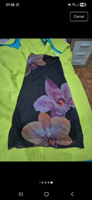 Falda larga flores L Stradivarius