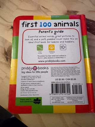 Libro en Inglés - First 100 animals