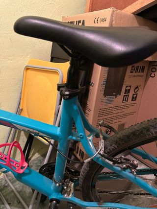 Bicicleta BTWIN azul y rosa