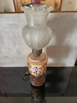 Lampade vintage ceramica e vetro