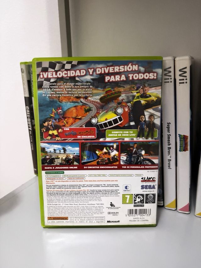 Sonic Sega All Stars Racing con Banjo-Kazooie Xbox