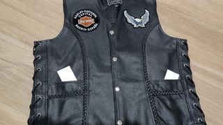 Chaleco Cuero motero Talla M