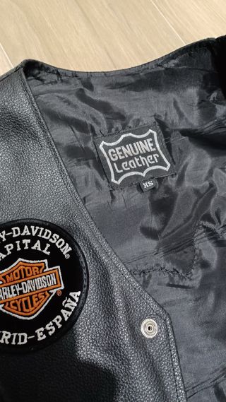 Chaleco Cuero motero Talla M