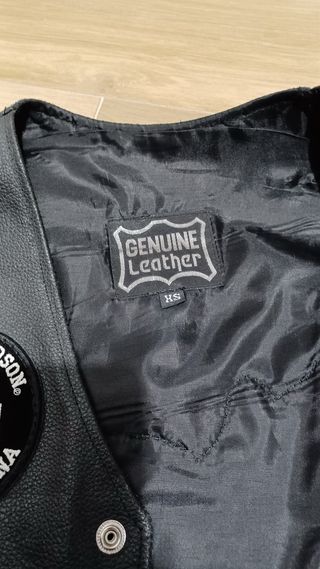 Chaleco Cuero motero Talla M