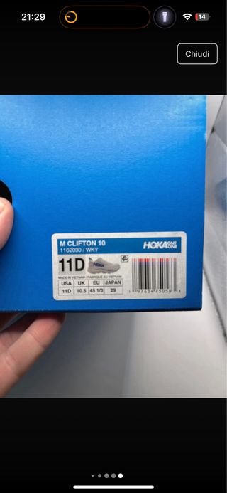 Scarpe Hoka Uomo Bianche e Blu