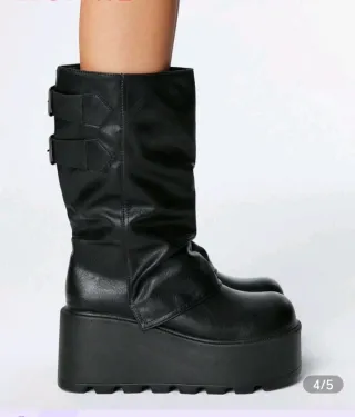 Botas punk plataforma negras