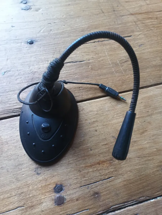 Microfono PC Nero Flessibile