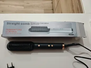 Cepillo Alisador HA808 Negro y Dorado