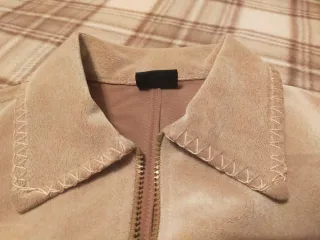 Giacca donna beige con zip Tg. M/L