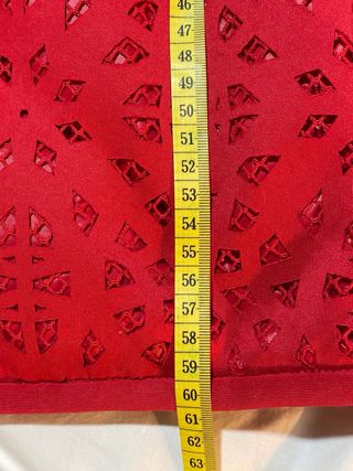 Chaqueta Purificación García Plumas Roja